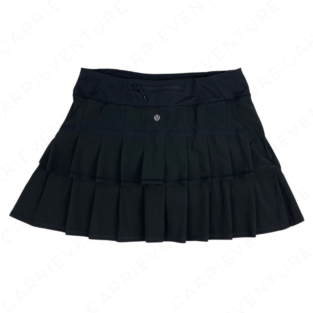 Lululemon Tall Pace Setter Black Skirt Skort 6